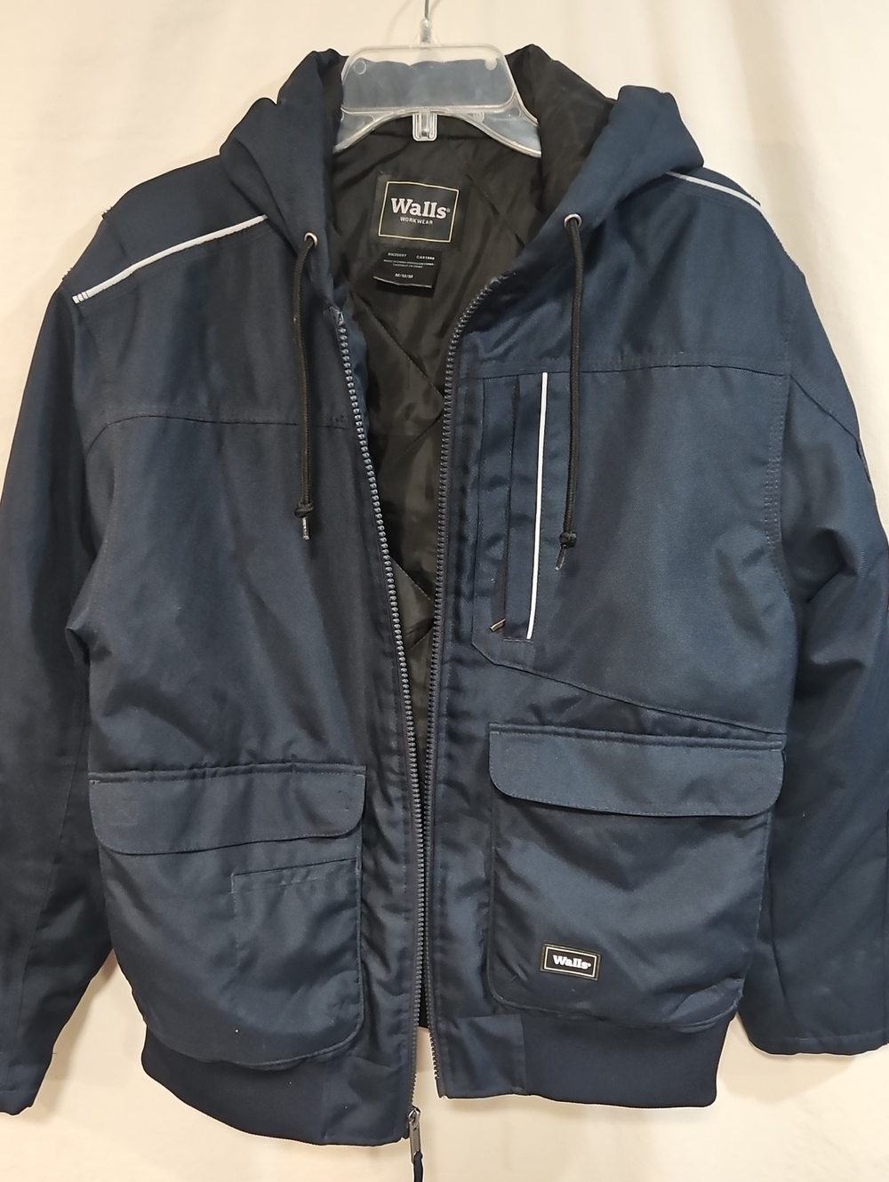 Walls Men's Navy Hooded Coat